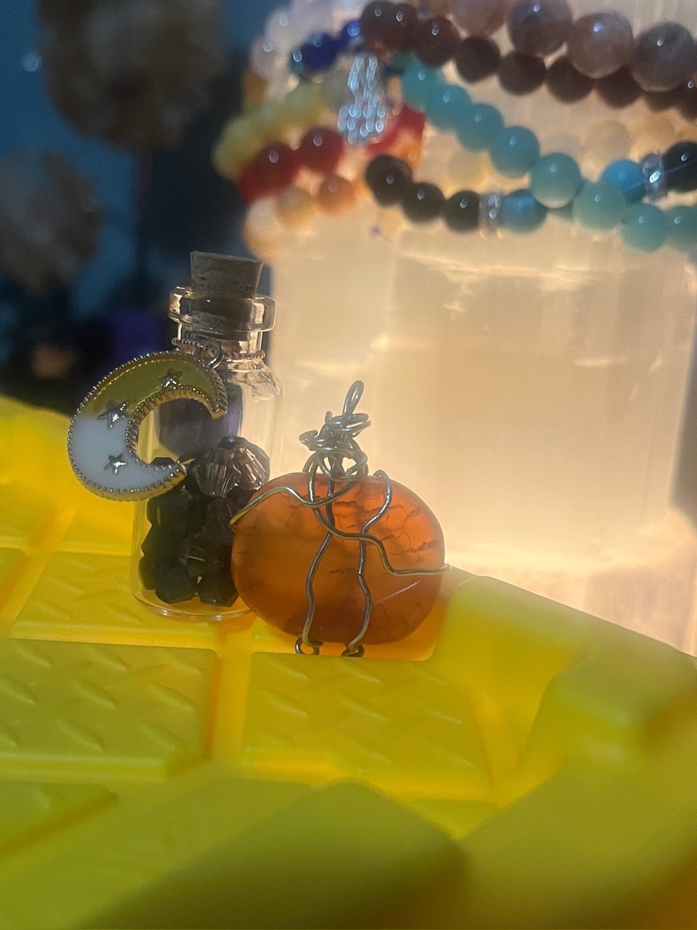🧡🎃Carnelian Pumpkin Wire Wrap Pendant